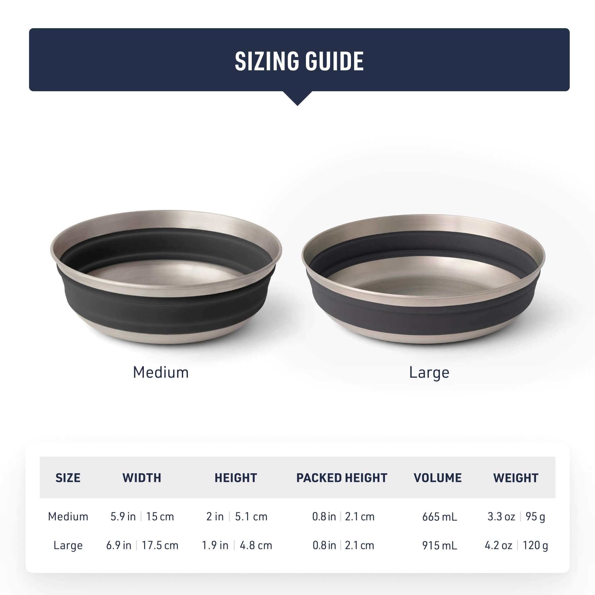 Sea to Summit Detour Faltschüssel aus Edelstahl - Outdoor Shop FluxPerfect