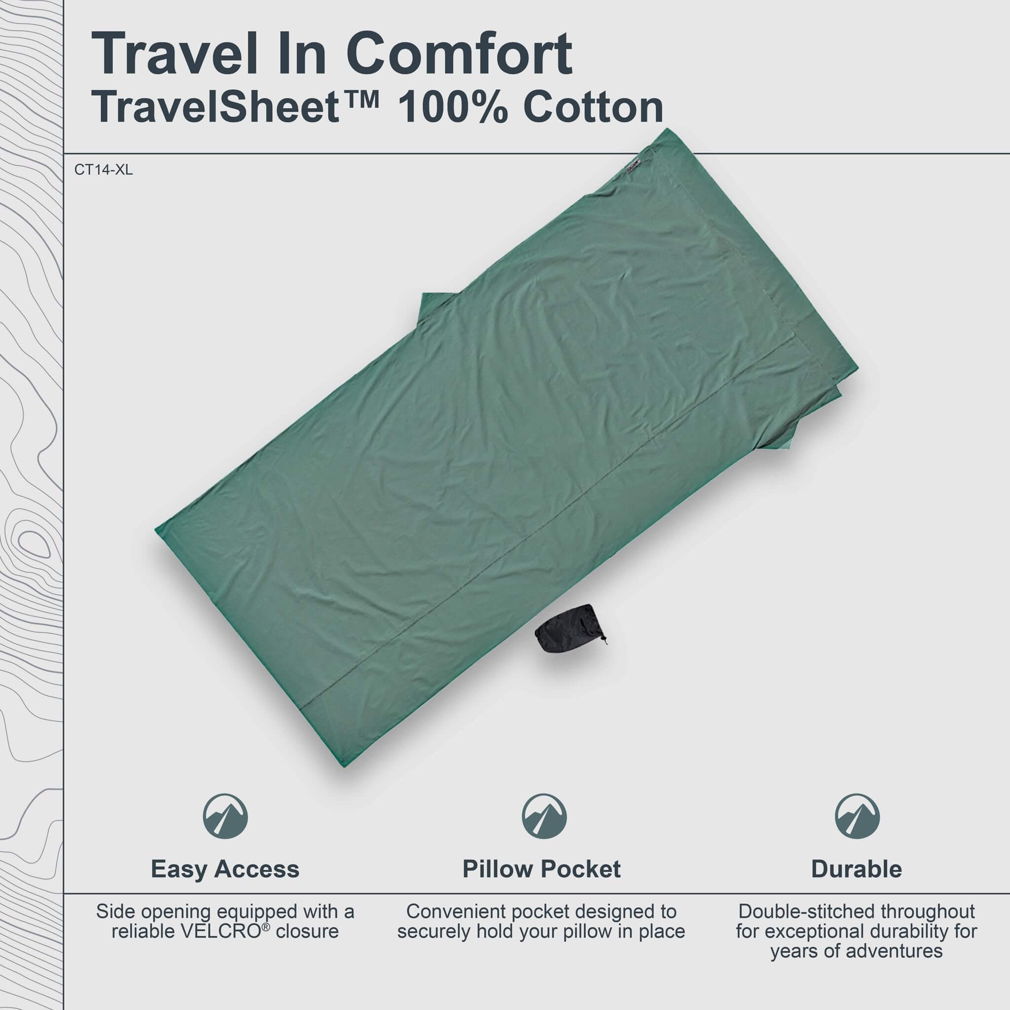 Cocoon TravelSheet aus Baumwolle - Outdoor Shop FluxPerfect