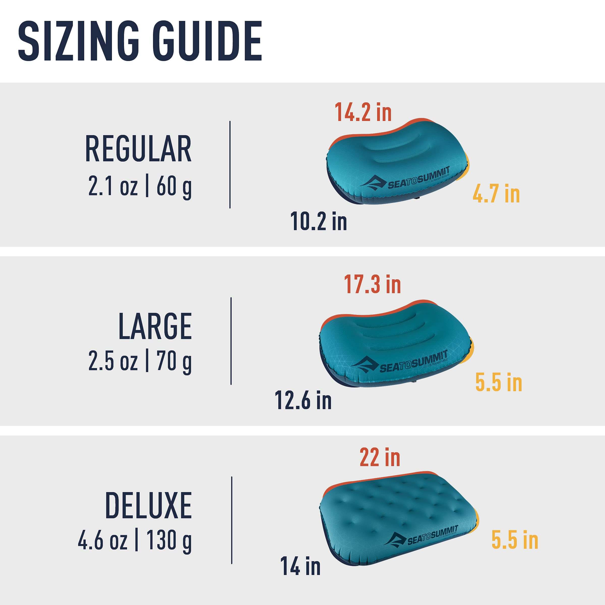 Sea to Summit Aeros Ultralight Deluxe Reisekissen - Outdoor Shop FluxPerfect