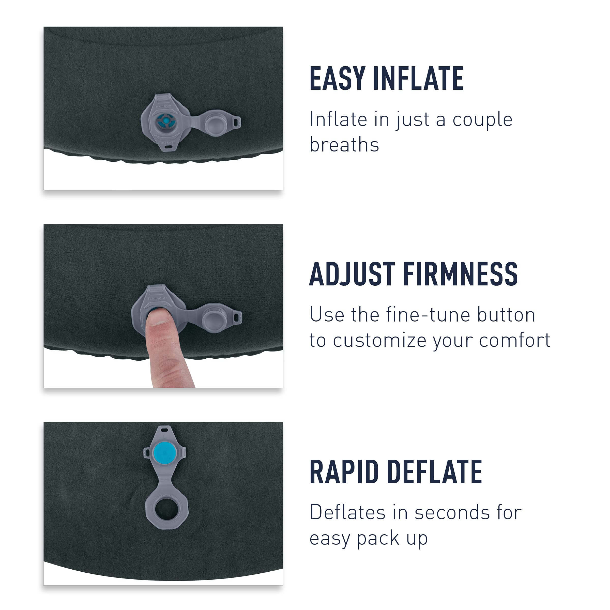 Sea to Summit Aeros Ultralight Deluxe Reisekissen - Outdoor Shop FluxPerfect