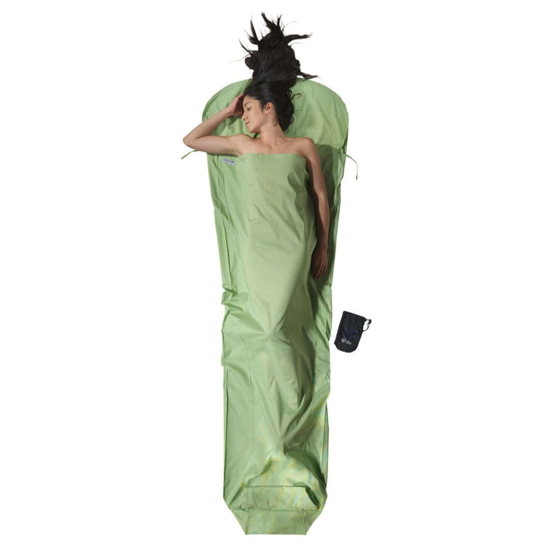 Hüttenschlafsack – Cocoon – TravelSheet Biologische Baumwolle – Forest Shade – 220x90cm – Cocoon