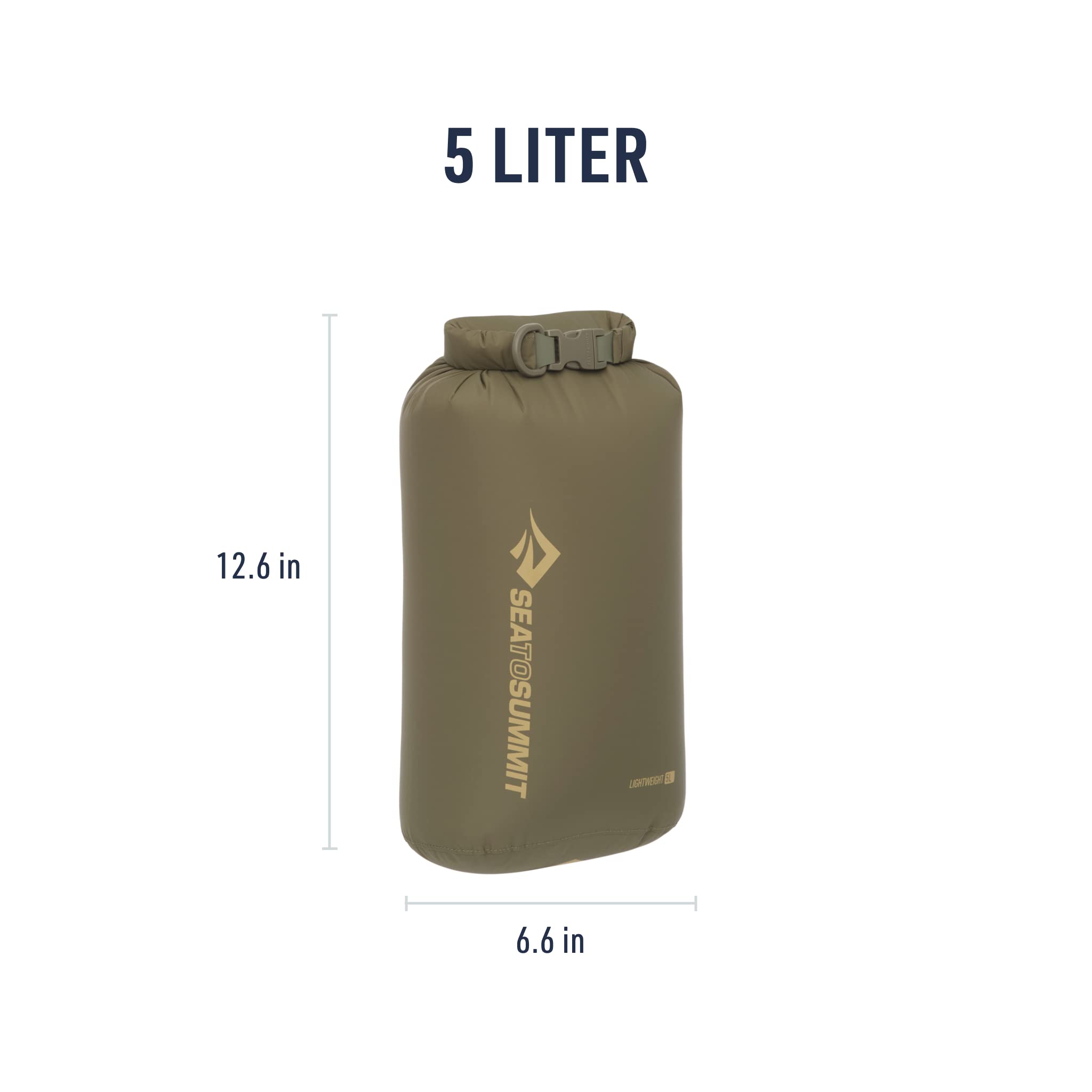 Die Maße der Sea to Summit Dry Bag in der 5 Liter Variante