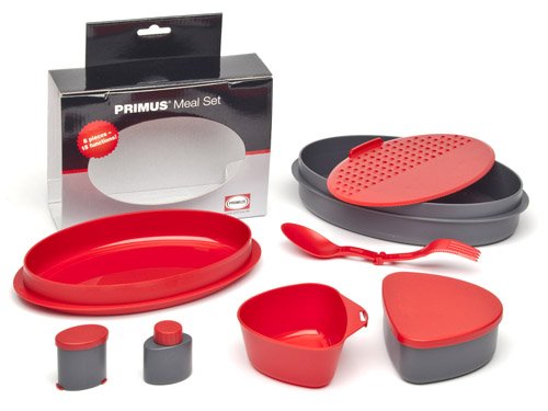 Essgeschirr Set – Primus – Camping Dinnerware – Rot – Einheitsgröße – Primus