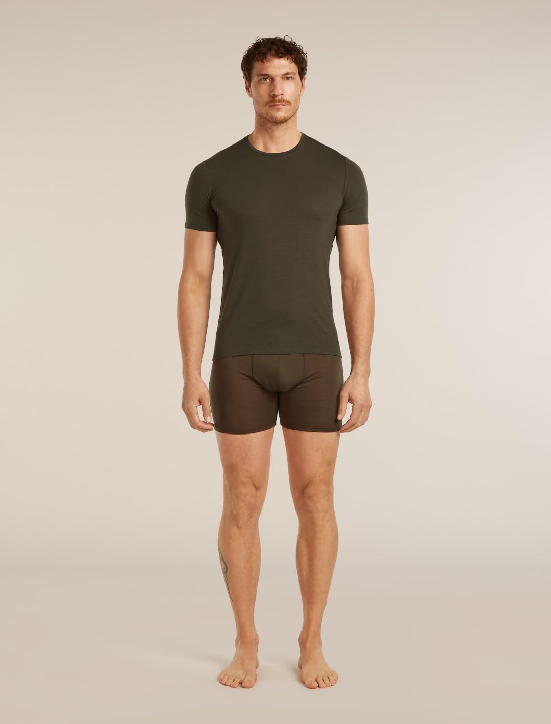 Merino T-Shirt Herren – Icebreaker – 150 Anatomica Crew Neck – Dk Loden – Icebreaker – Ansicht 4