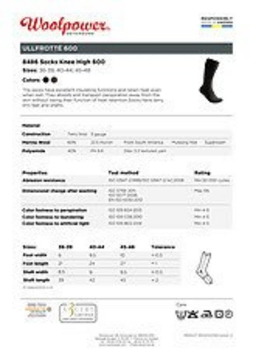 Woolpower Socks Knee-high 600 - Outdoor Shop FluxPerfect