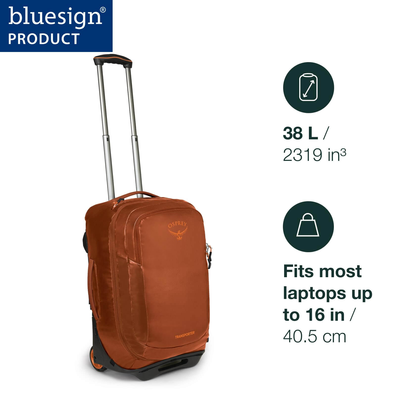 Reisetrolley – Osprey – Rolling Transporter Carry-On – Schwarz
