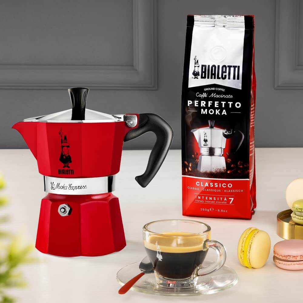 Bialetti Moka Express Colore Espressokocher - Outdoor Shop FluxPerfect