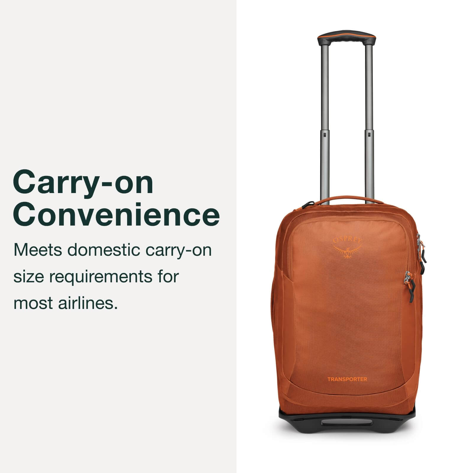 Reisetrolley – Osprey – Rolling Transporter Carry-On – Schwarz