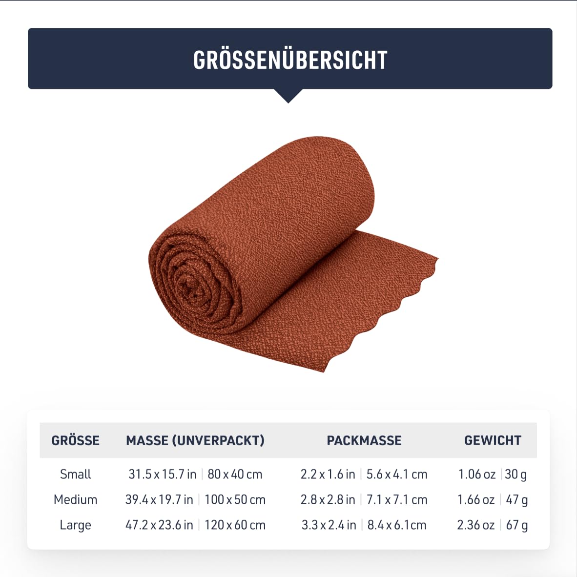 Handtuch – Sea to Summit – Airlite Towel – Sea to Summit – Bild 3