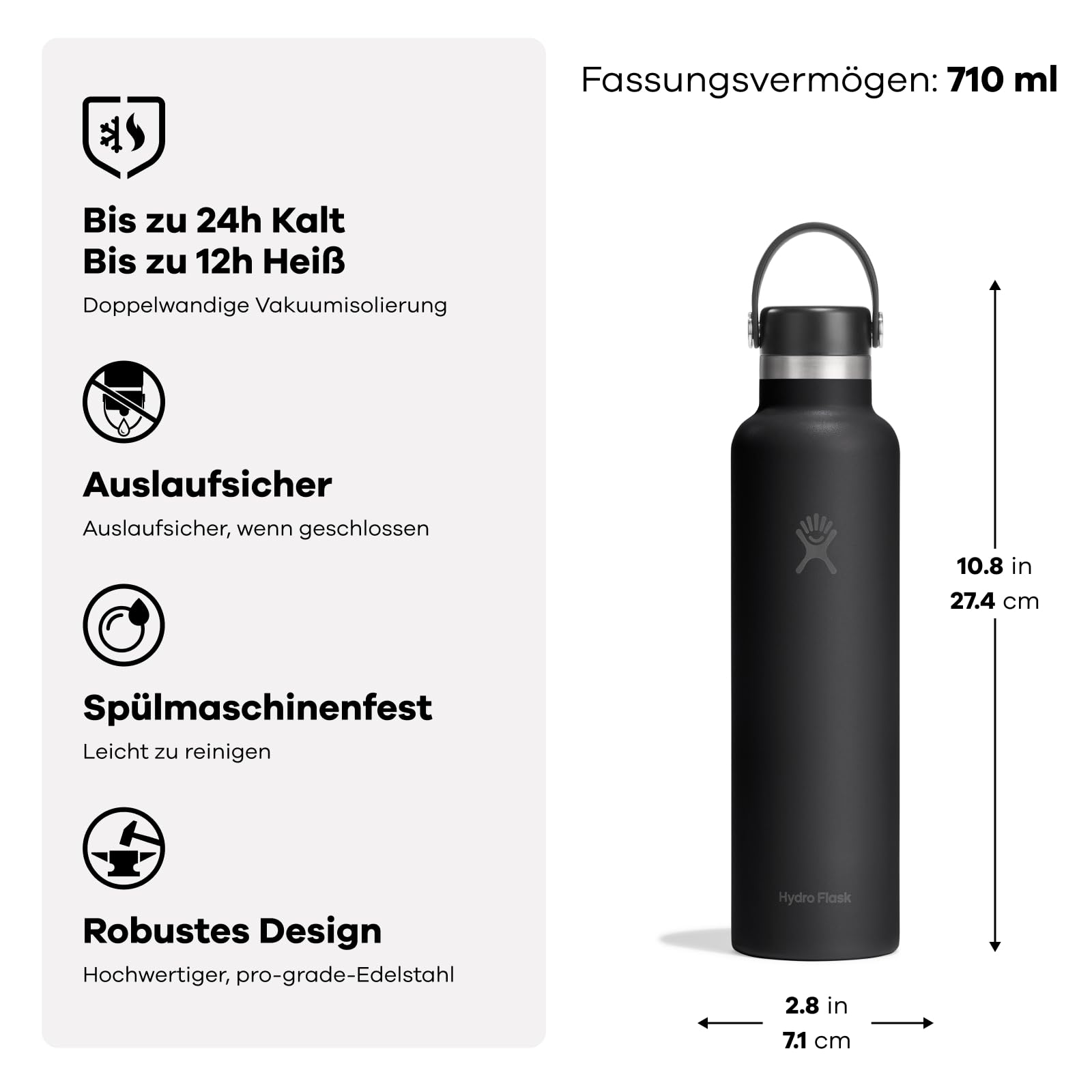 Trinkflasche – Hydro Flask – Standard Flex Cap 710 ml – Hydro Flask – Bild 2