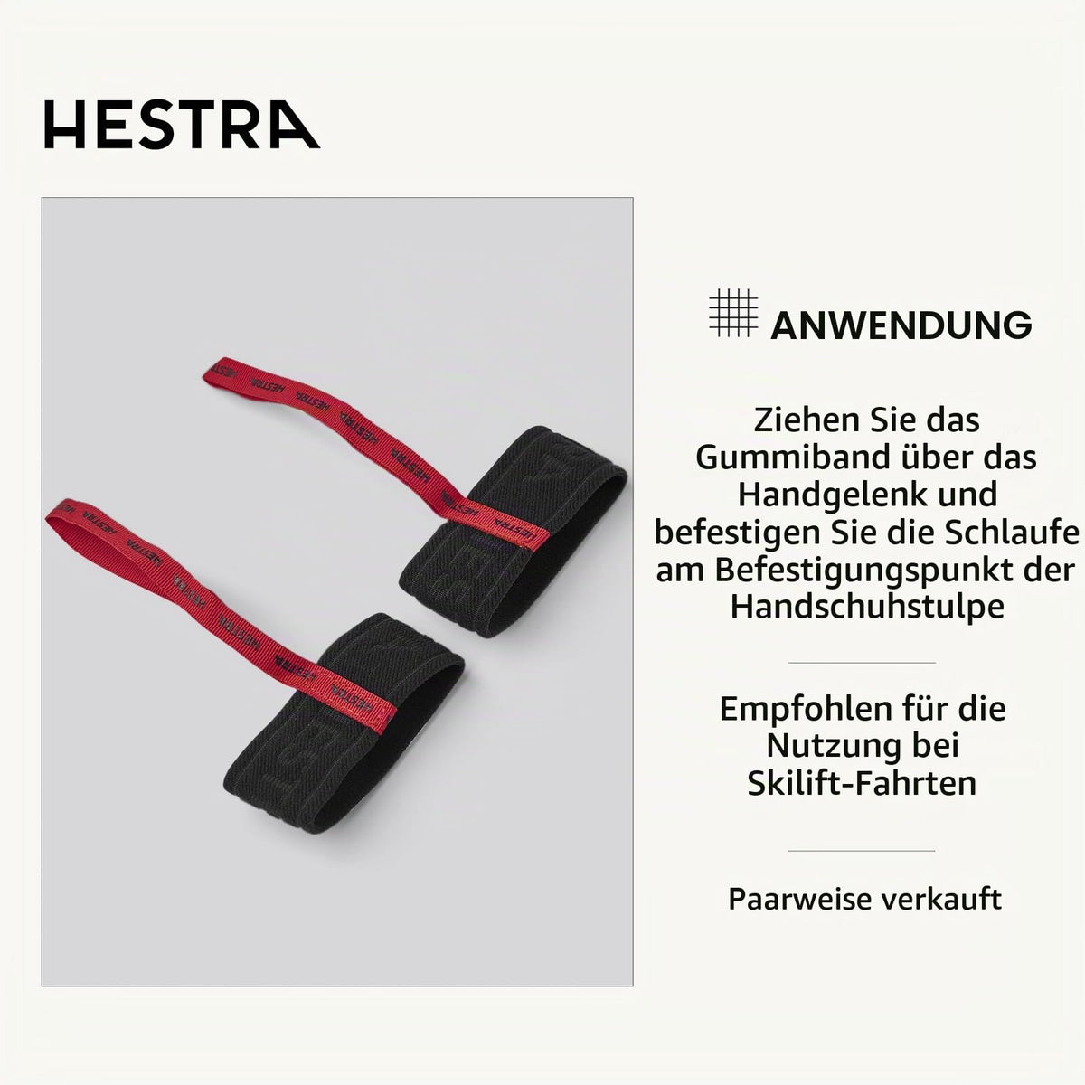 Befestigungsschlaufe – Hestra – Elastische Schlaufe 90/35 mm – Hestra – Bild 2