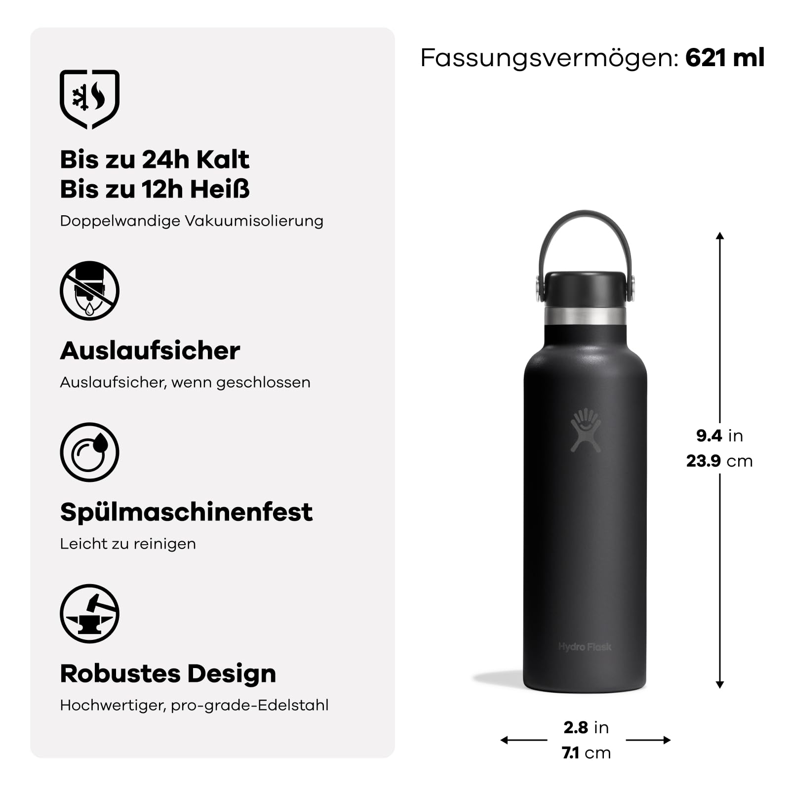 Trinkflasche – Hydro Flask – Standard Flex Cap 621 ml – Hydro Flask – Bild 2