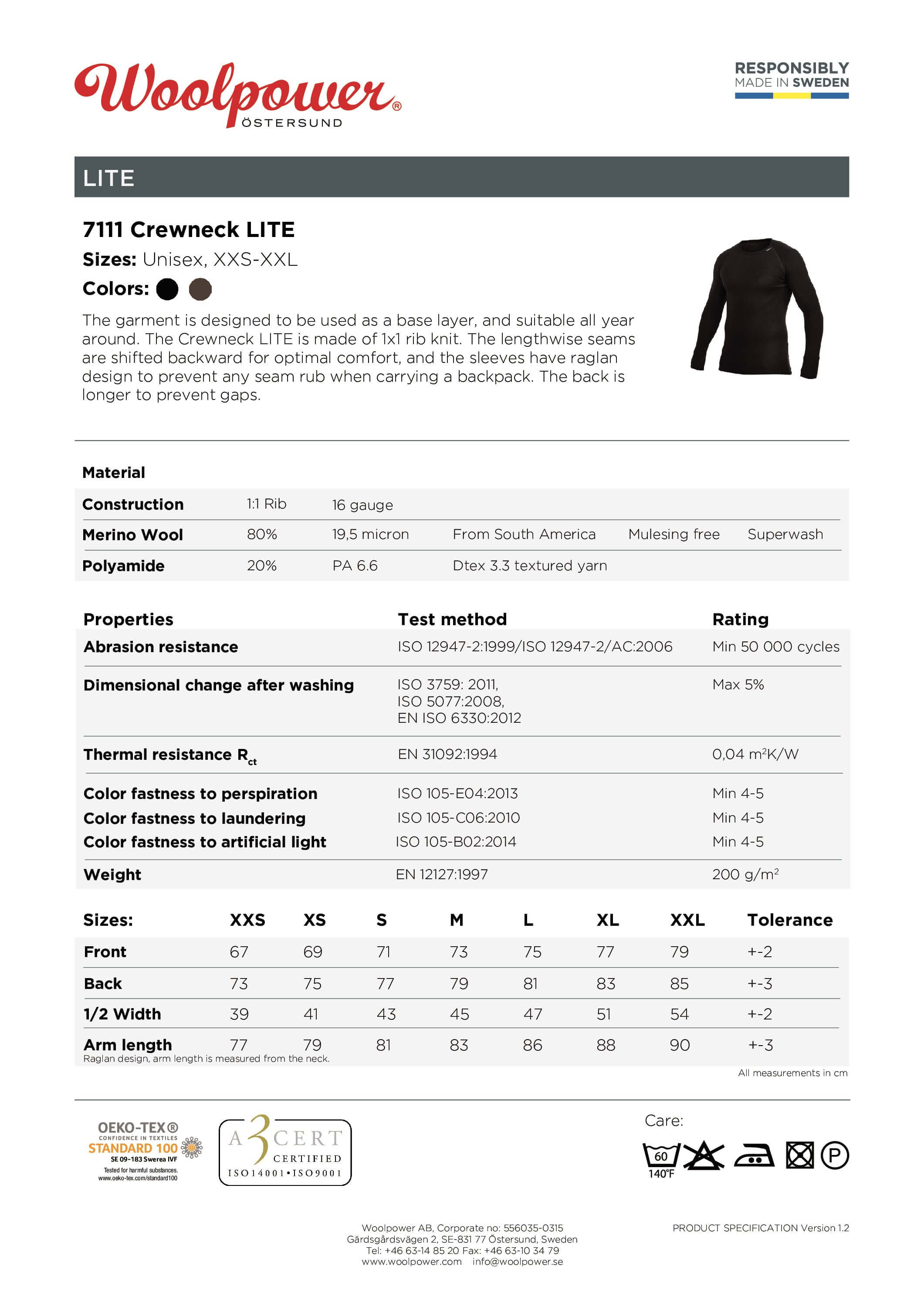 Das Woolpower Crewneck LITE, eine angenehme Merino Base Layer für den Outdoor Einsatz, erhältlich im Outdoor Online Shop FluxPerfect