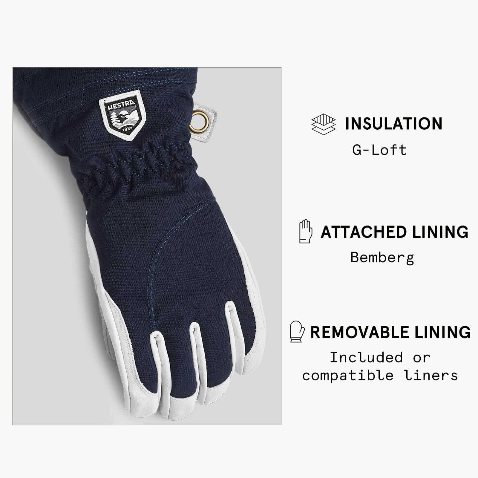 Ski-Handschuhe – Hestra – Heli Ski Female 5-Finger