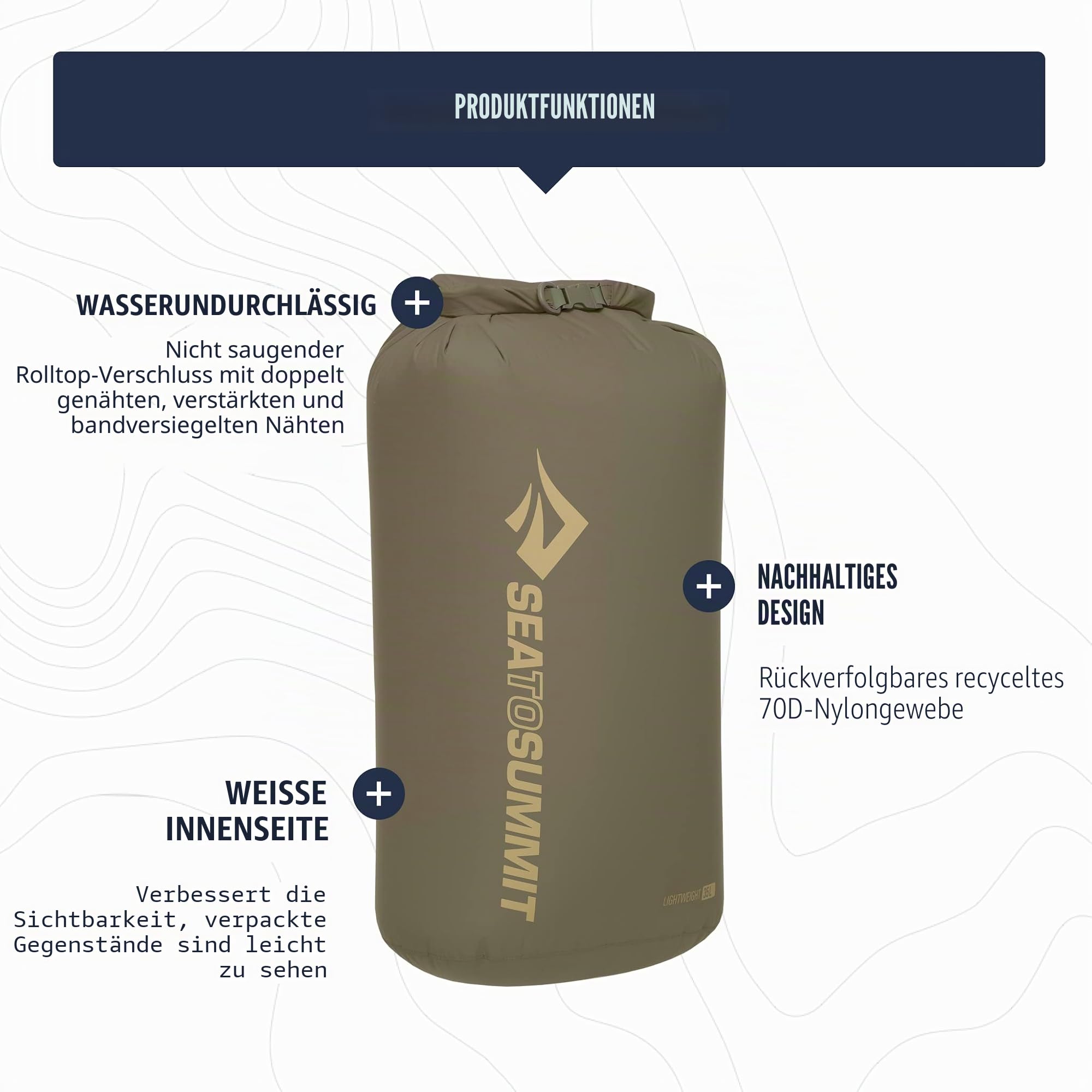 Dry Bag – Sea to Summit – Lightweight Dry Bag M – Sea to Summit – Bild 9