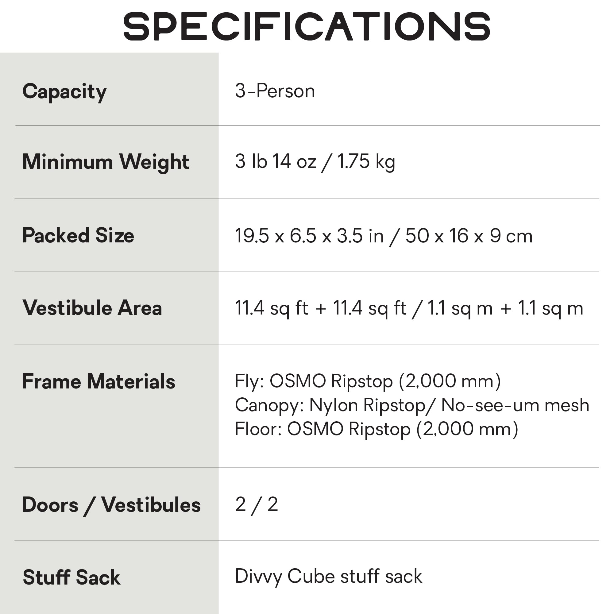 Nemo  Dagger OSMO - Rucksackzelt
