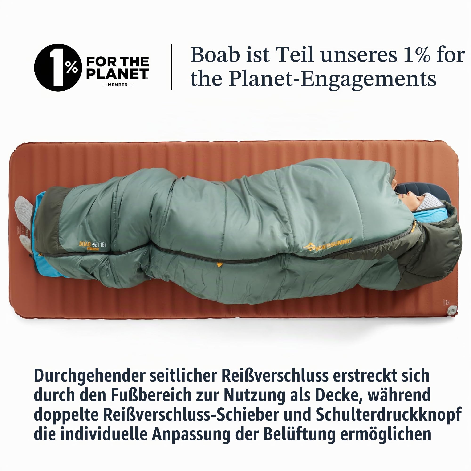 Kunstfaserschlafsack – Sea to Summit – Boab Short
