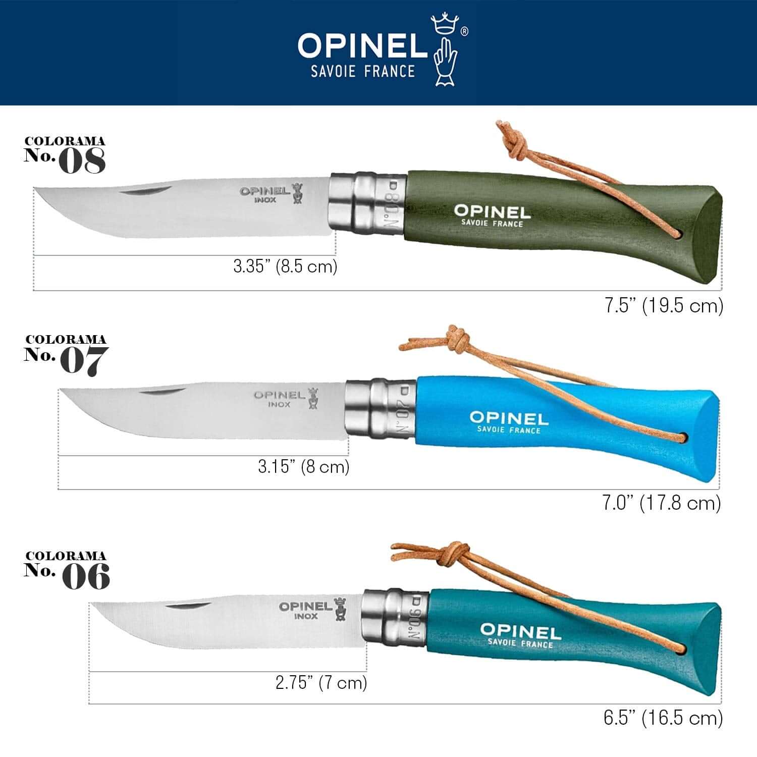 Taschenmesser – Opinel – No 08 Colorama