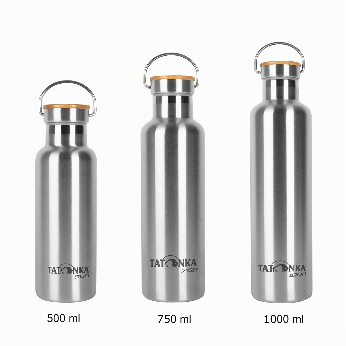 Trinkflasche – Tatonka – Edelstahl Hot + Cold Stuff Bamboo Lid