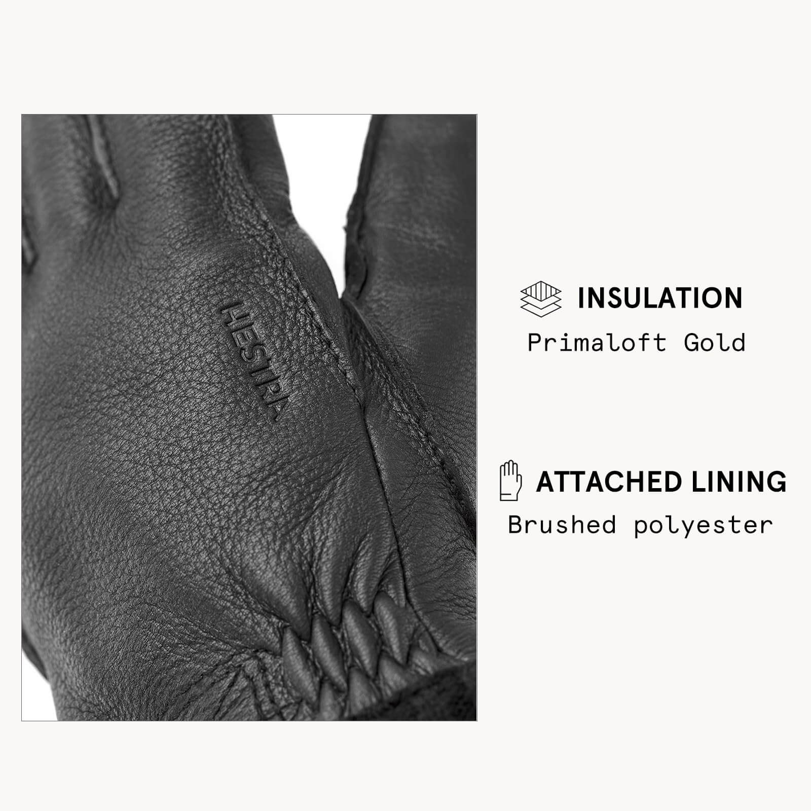 Hestra Deerskin Primaloft Rib