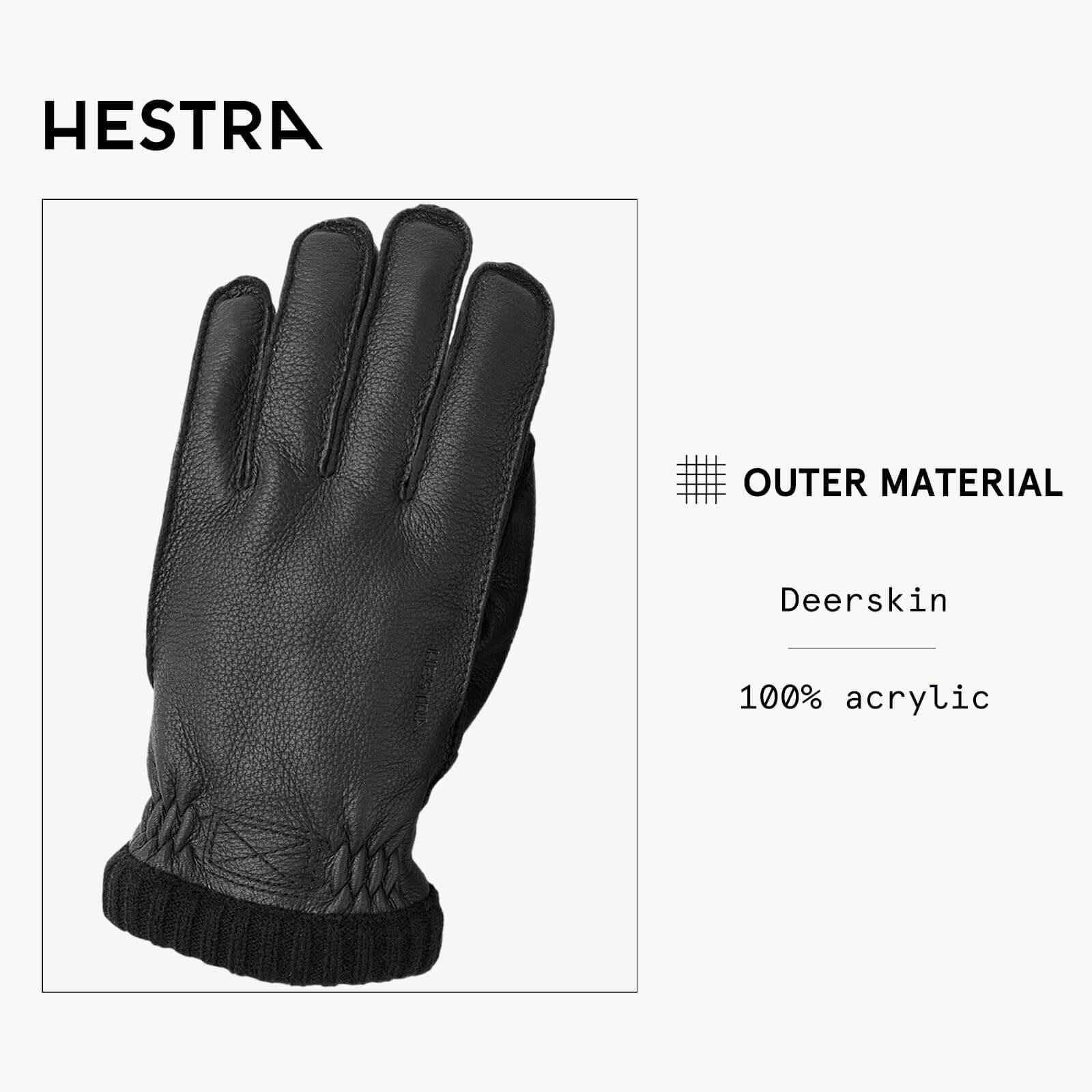 Hestra Deerskin Primaloft Rib