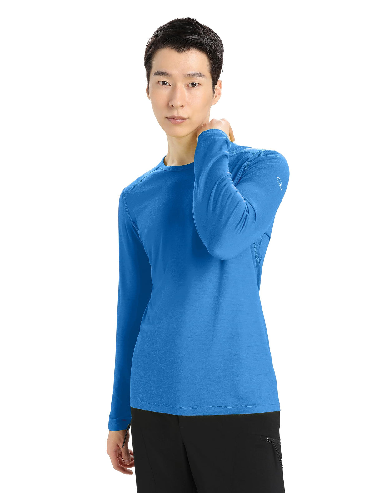 Merino Langarmshirt Herren – Icebreaker – 200 Oasis LS Crewe – Lazurite – Icebreaker