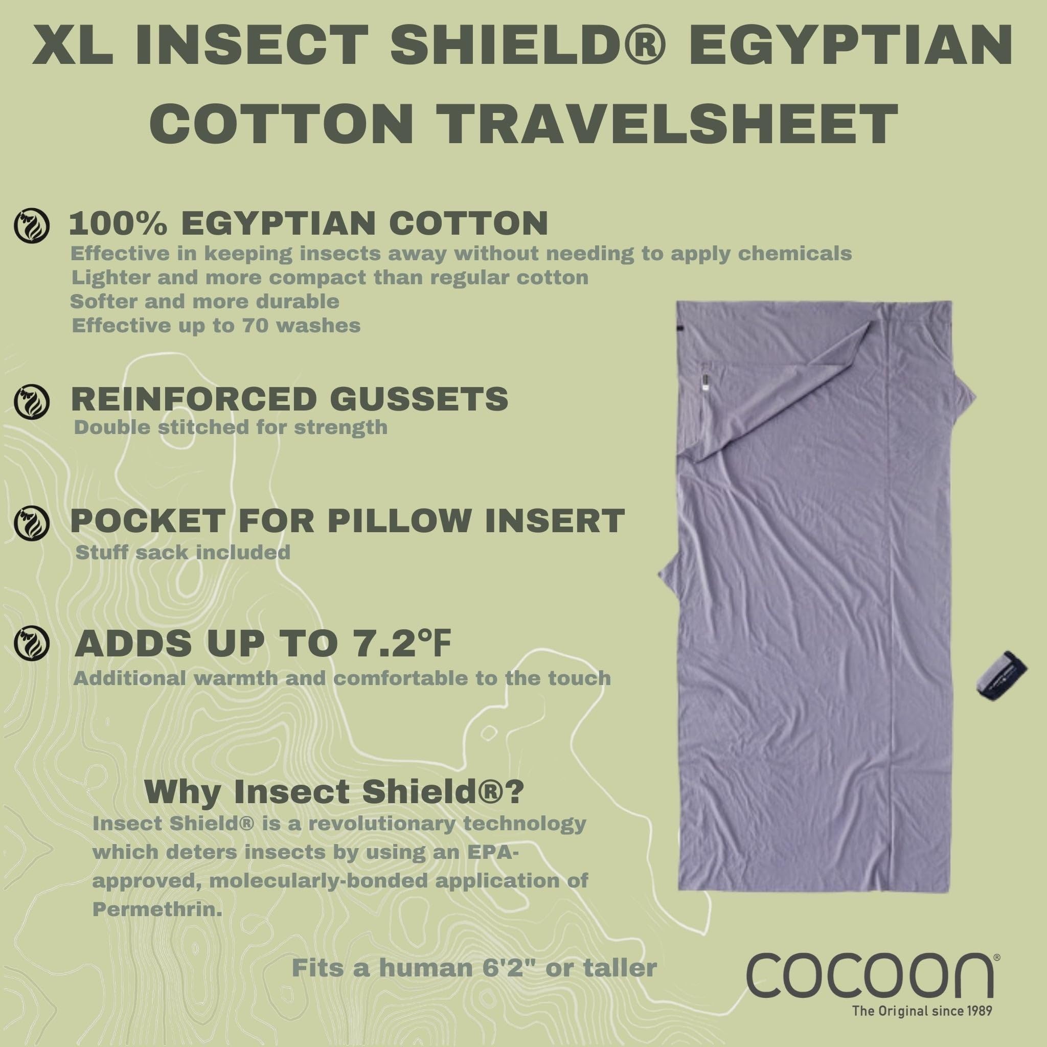 Cocoon TravelSheet XL Ägyptische Baumwolle