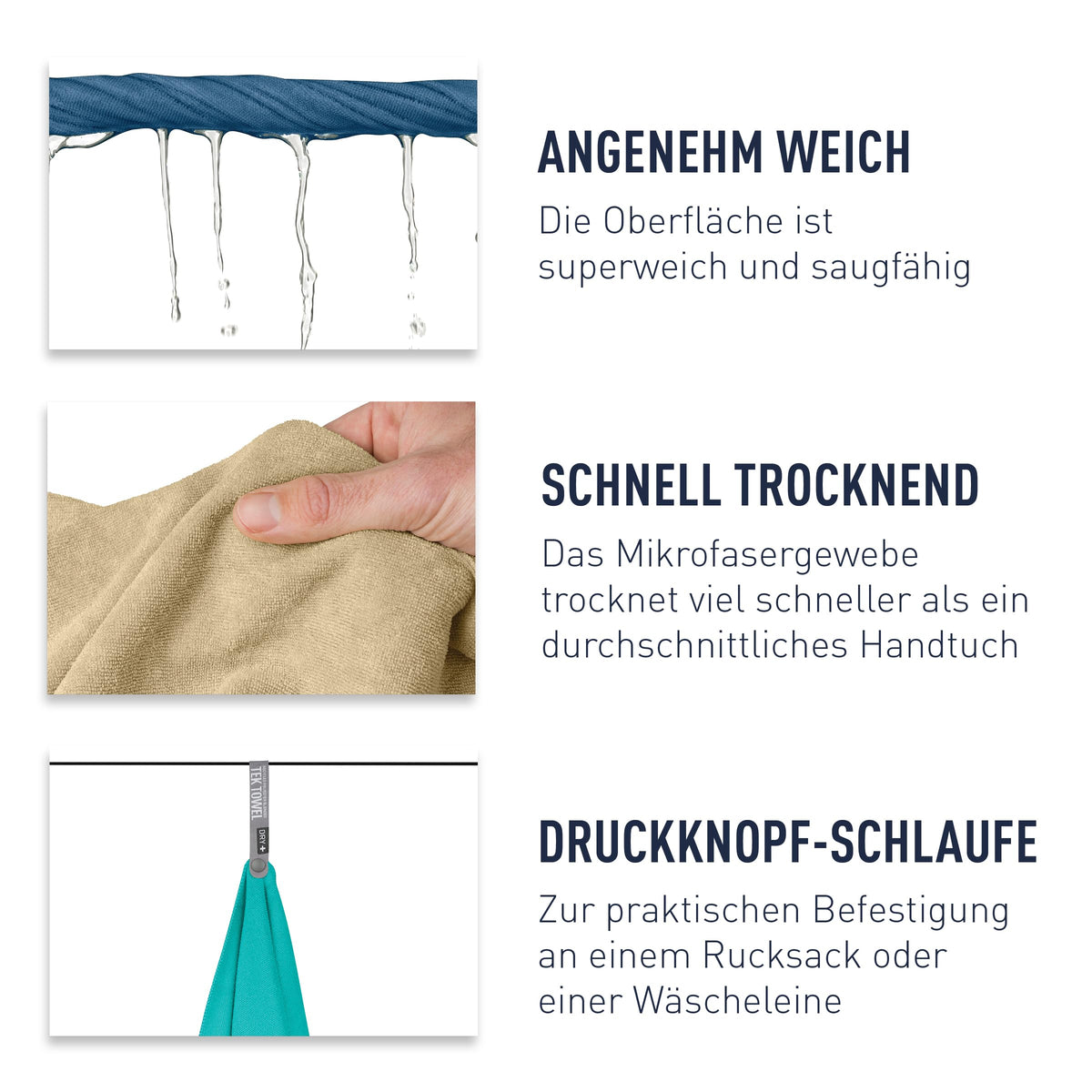 Reisehandtuch – Sea to Summit – Tek Towel – Sea to Summit – Bild 3