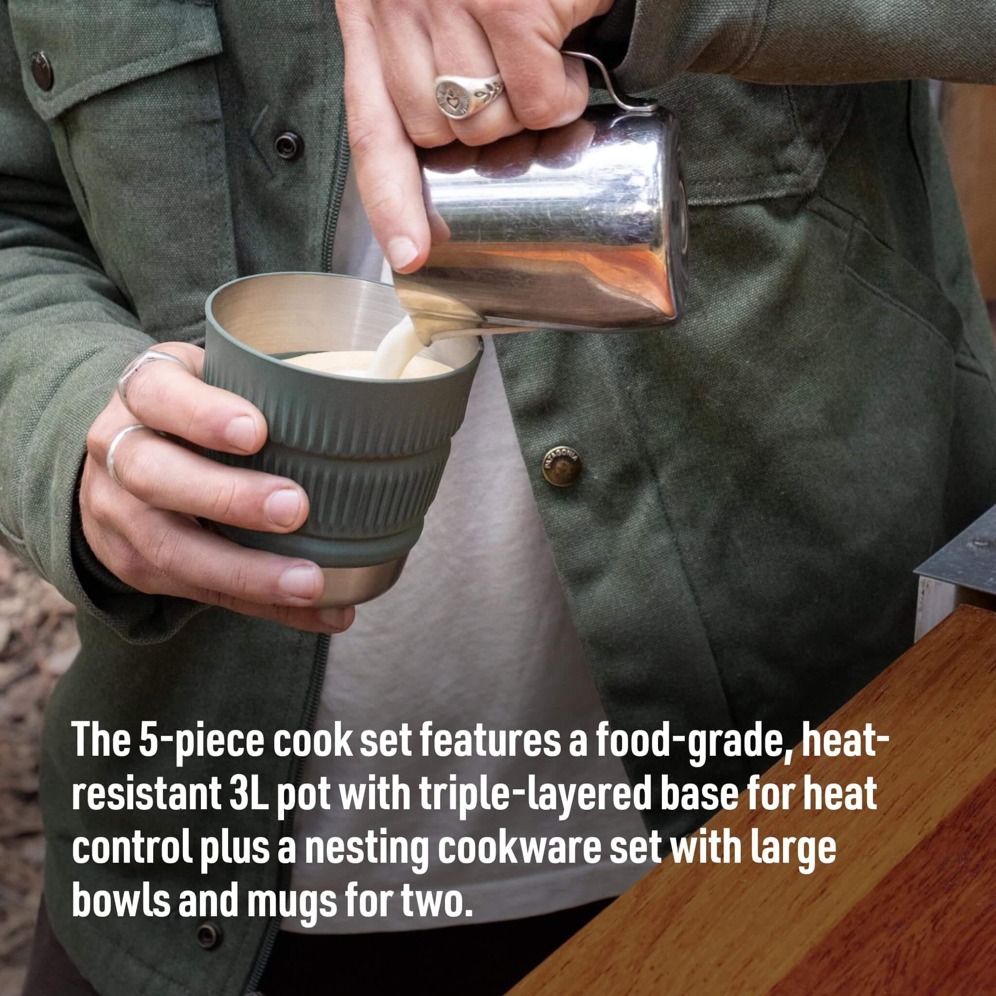 Sea to Summit Detour Stainless Steel One Pot Cook Set 2P 5-teilig