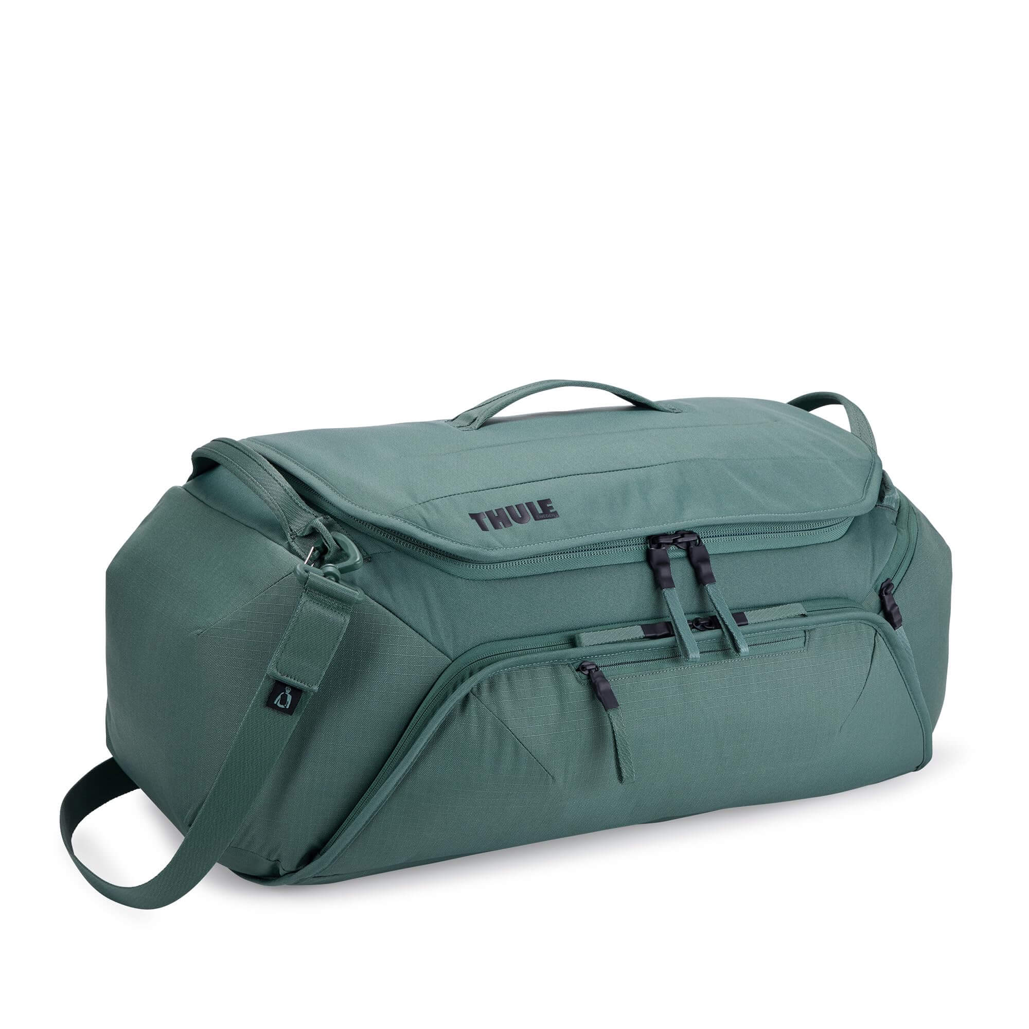 Die Fahrradtasche Fahrradtasche Thule RoundTrip 55 L in der Farbe Trübes Grün