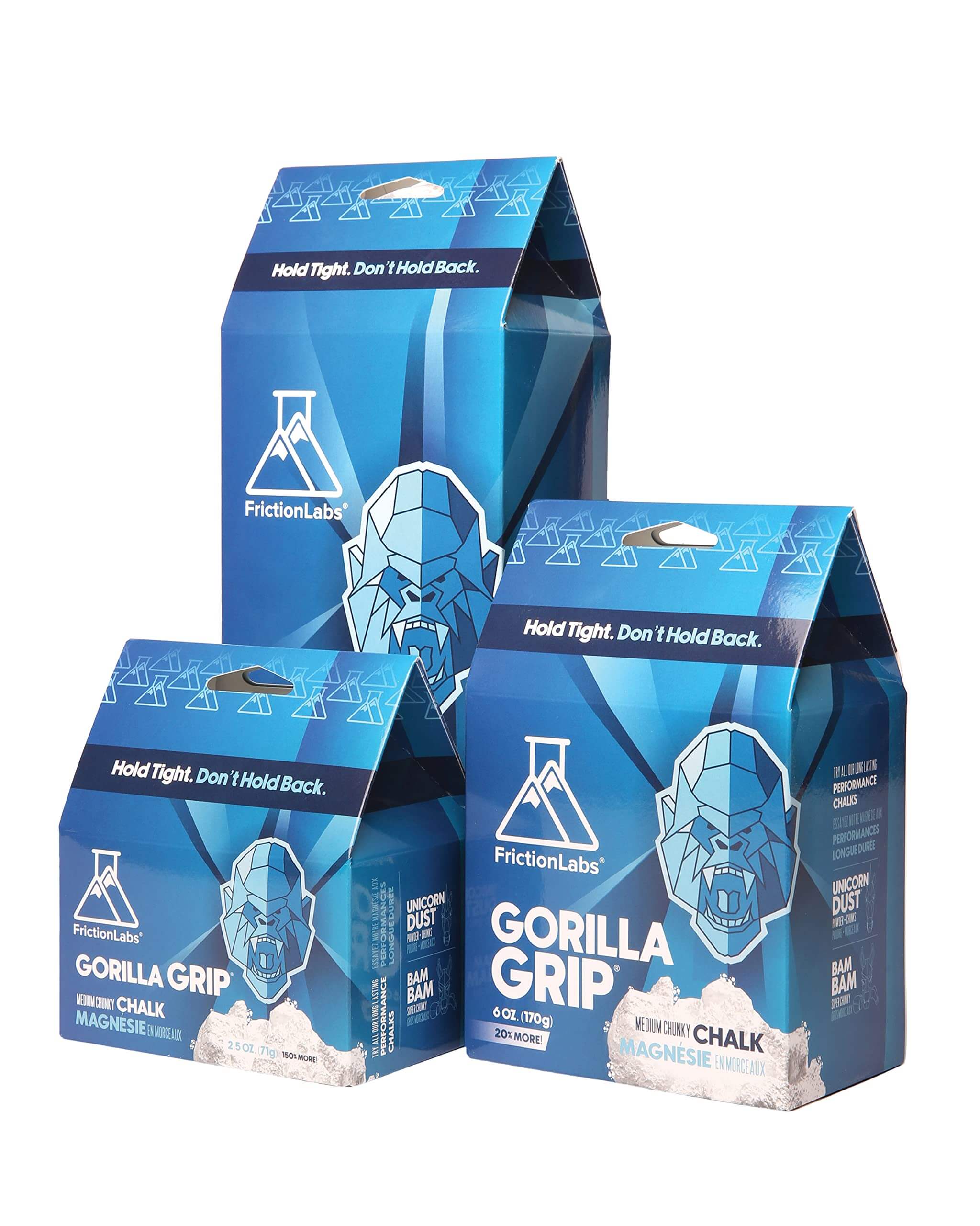 Das Friction Labs Premium Chalk Magnesium in der Variante Gorilla Grip - das ist der Allrounder für Bouldern & Sportklettern