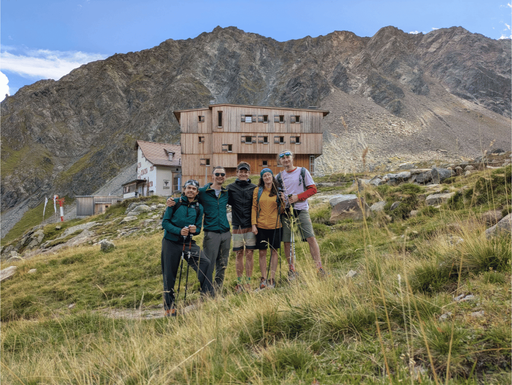 Das FluxPerfect Team in den Bergen