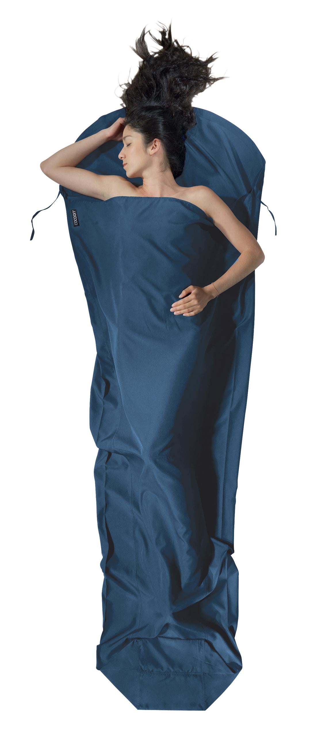 Hüttenschlafsack – Cocoon – MummyLiner Lyocell – Mystic Blue – Cocoon