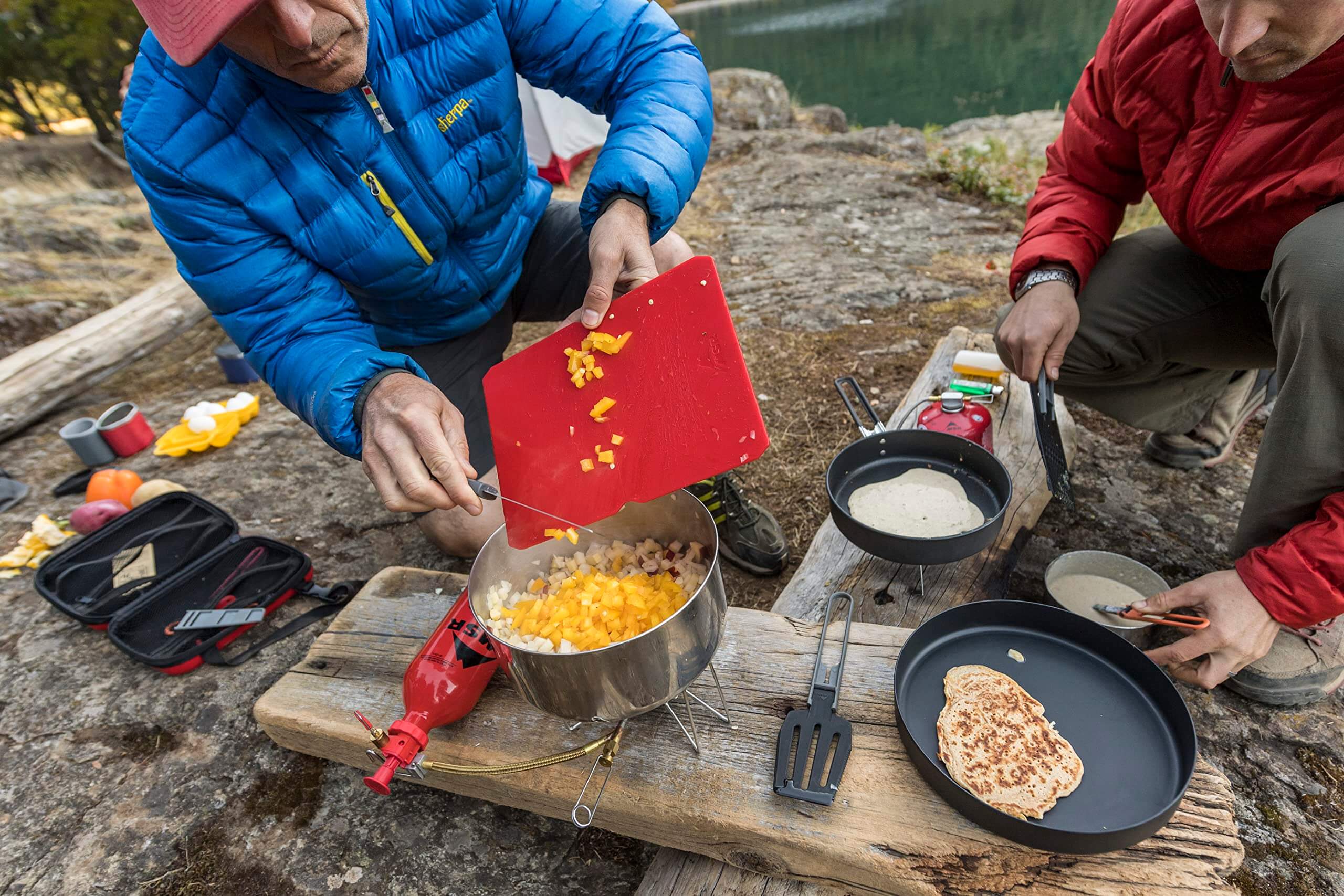 Msr Alpine Deluxe Cutting Board Rot Geschirr und Besteck - Outdoor Shop FluxPerfect