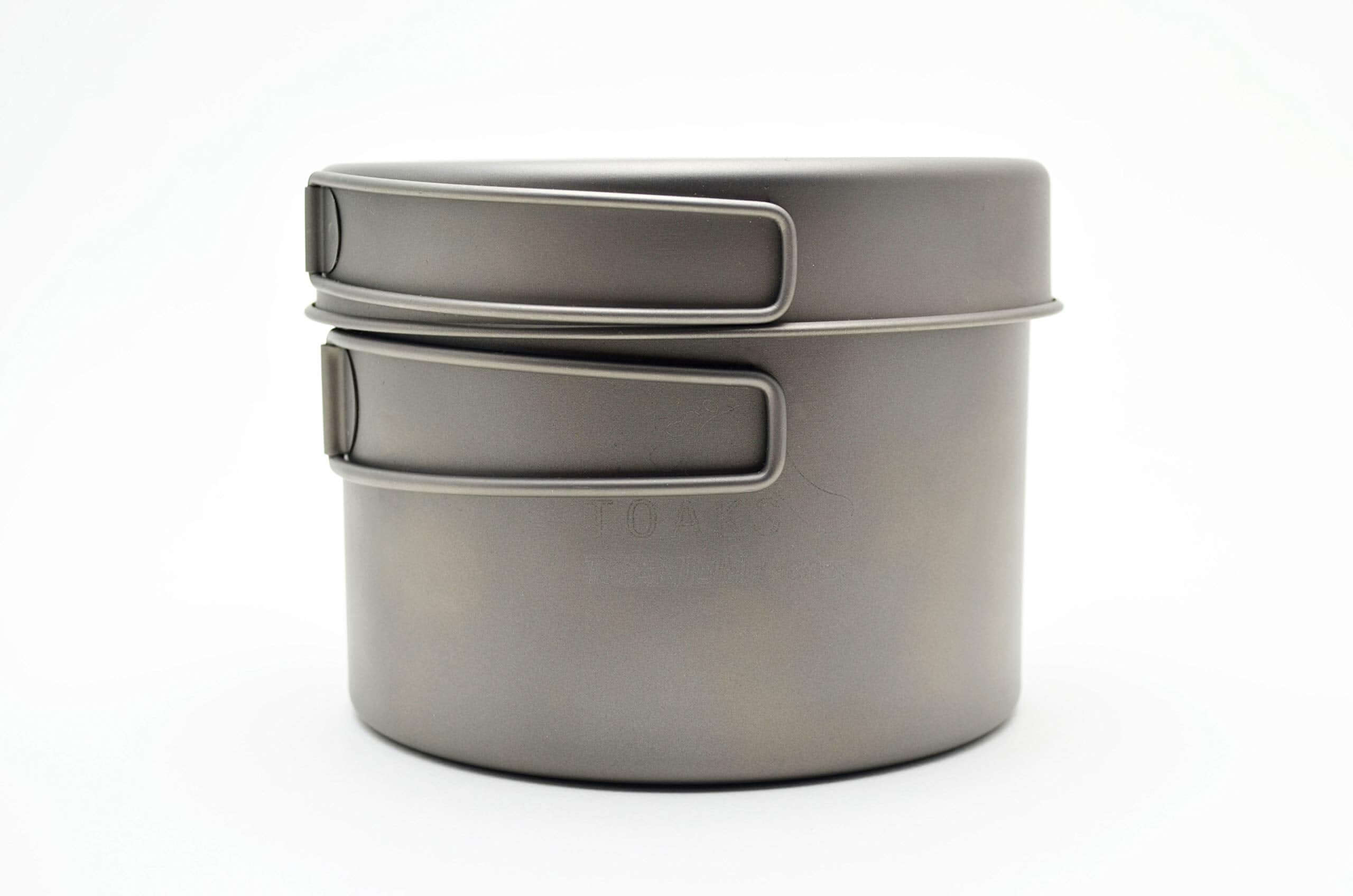 Das Kochset – TOAKS – Titanium Kochset aus Topf und Pfanne in der 1300ml Ausführung