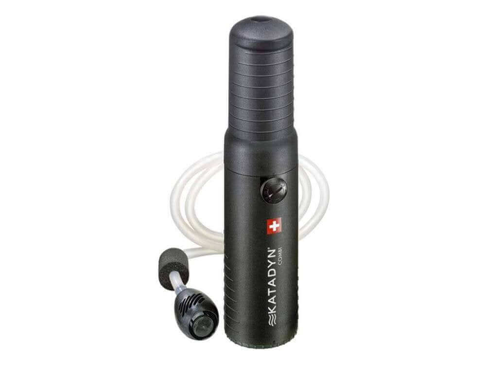 Hier sieht man den Wasserfilter – Katadyn – Combi Microfilter Plus – inkl. Wasserhahn-Kit